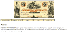 Tablet Screenshot of brokenbanknotes.com